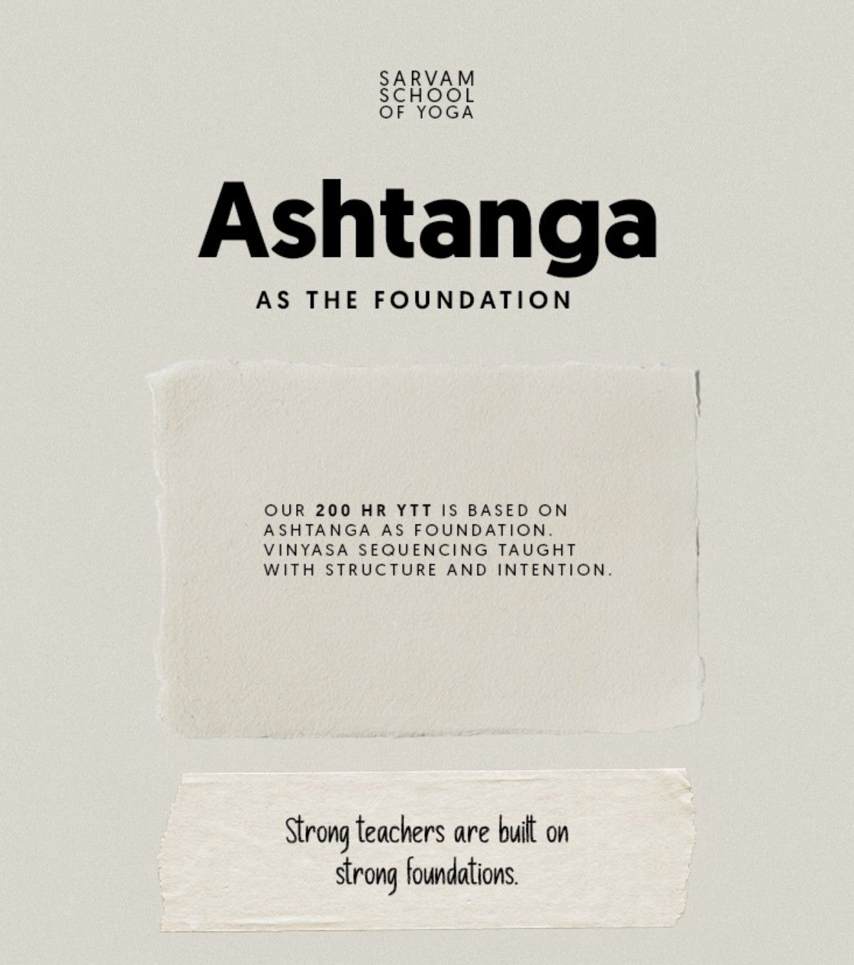 Ashtanga as the foundation, carousel cover
